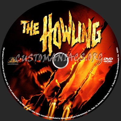 The Howling dvd label