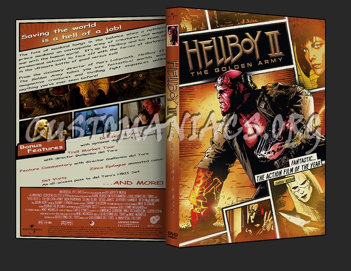 Hellboy II: The Golden Army dvd cover