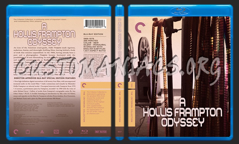 607 - A Hollis Frampton Odyssey blu-ray cover