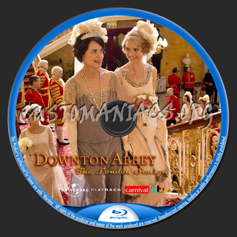 Downton Abbey - The London Season (Xmas 2013) blu-ray label