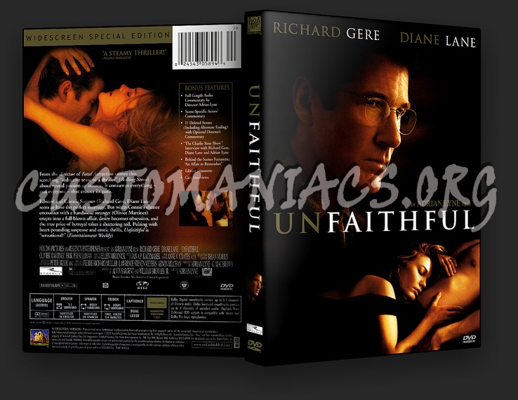 Unfaithful dvd cover