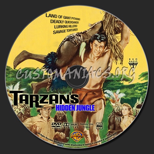 Tarzan's Hidden Jungle dvd label