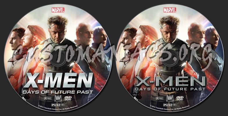 X-Men: Days Of Future Past dvd label