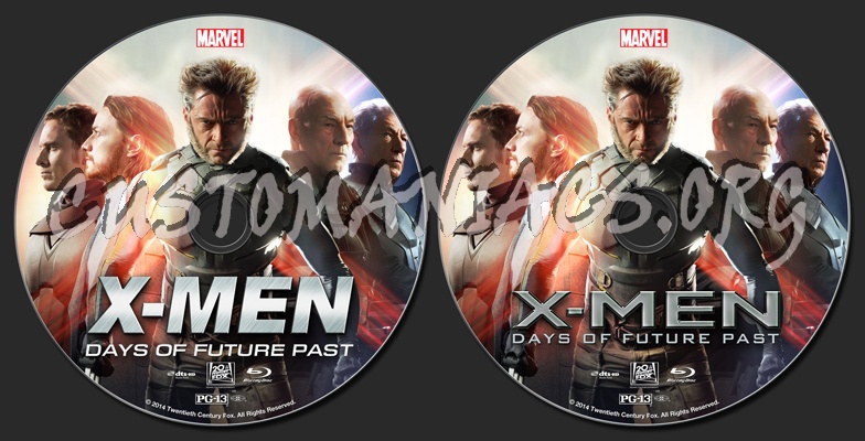 X-Men: Days Of Future Past blu-ray label