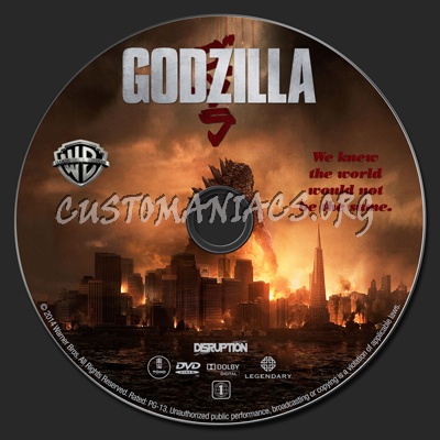 Godzilla dvd label