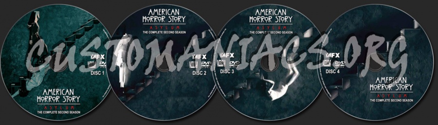 American Horror Story: Asylum Season 2 dvd label