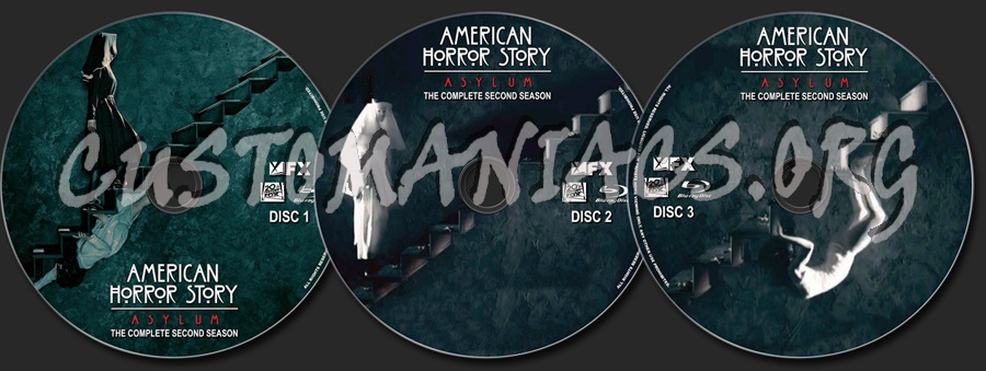 American Horror Story: Asylum Season 2 blu-ray label