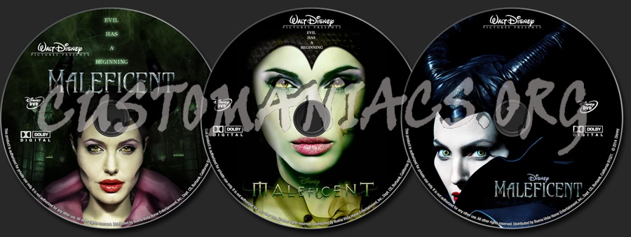 Maleficent dvd label