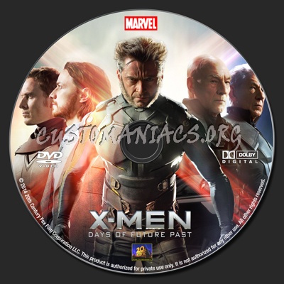 X-Men: Days of Future Past dvd label