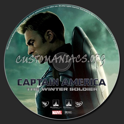 Captain America: The Winter Soldier dvd label