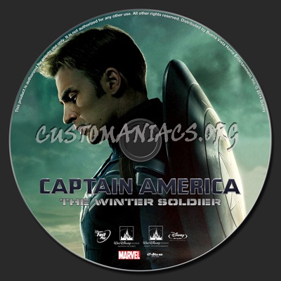 Captain America: The Winter Soldier blu-ray label