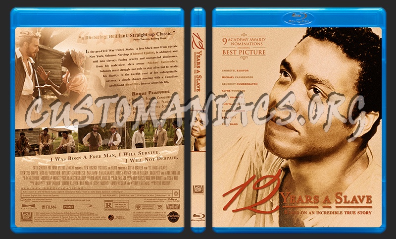 12 Years A Slave blu-ray cover