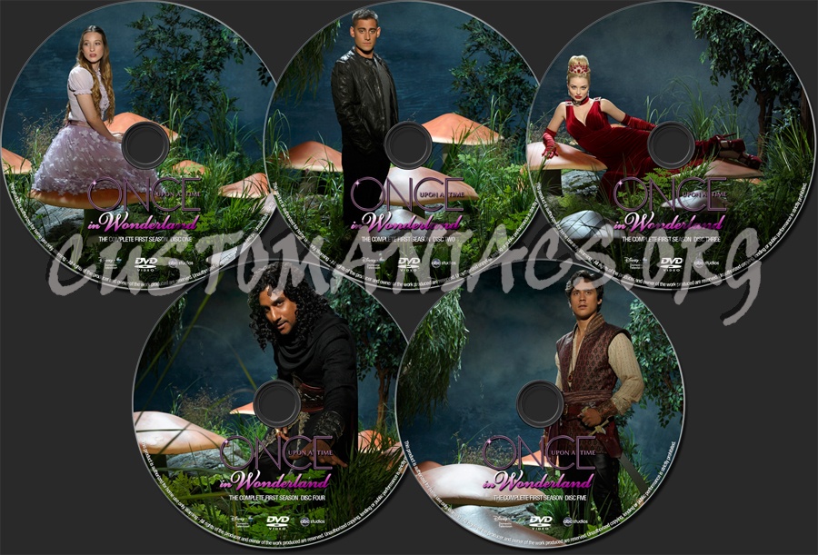 Once Upon A Time In Wonderland Season 1 dvd label