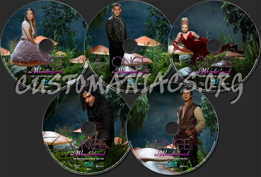 Once Upon A Time In Wonderland Season 1 blu-ray label