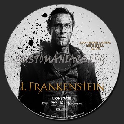 I, Frankenstein dvd label