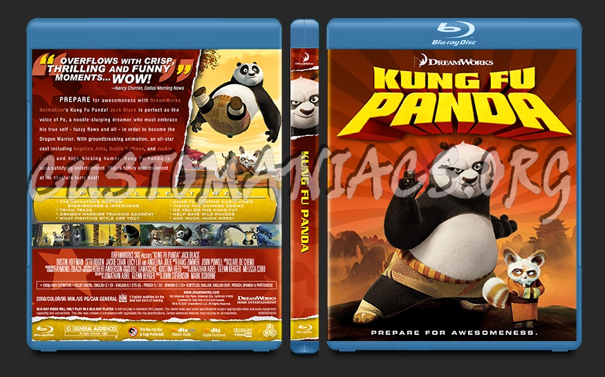 Kung Fu Panda blu-ray cover