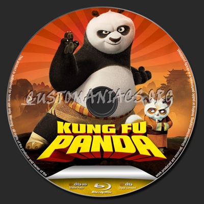 Kung Fu Panda blu-ray label