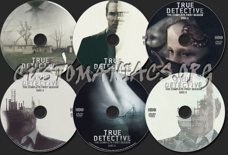 True Detective Season 1 dvd label