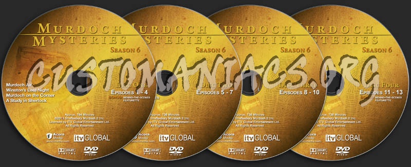 Murdoch Mysteries - Season 6 dvd label