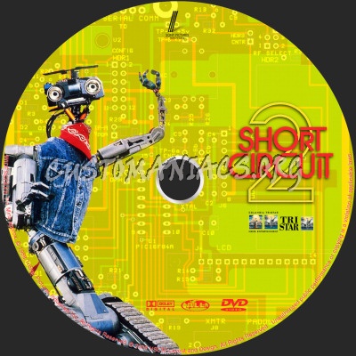 Short Circuit 2 dvd label