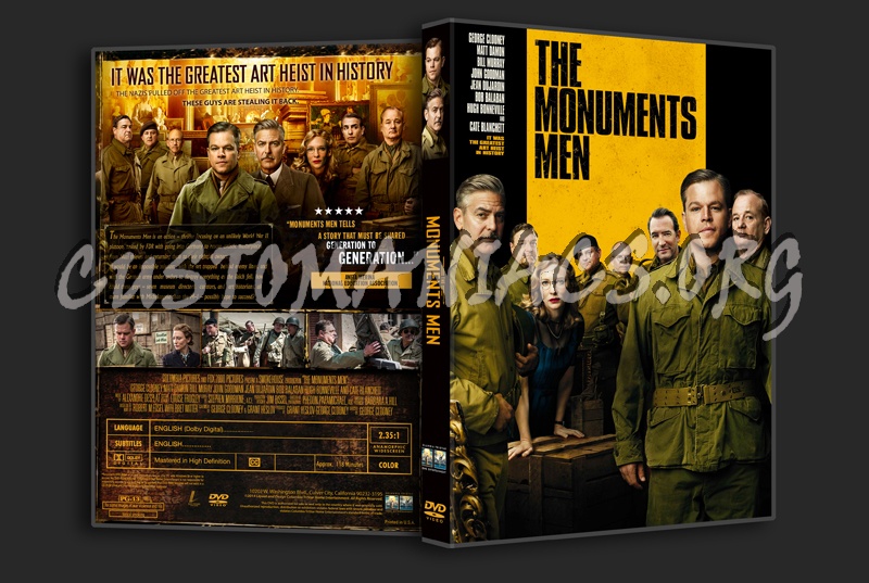 The Monuments Men dvd cover