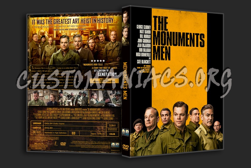 The Monuments Men dvd cover
