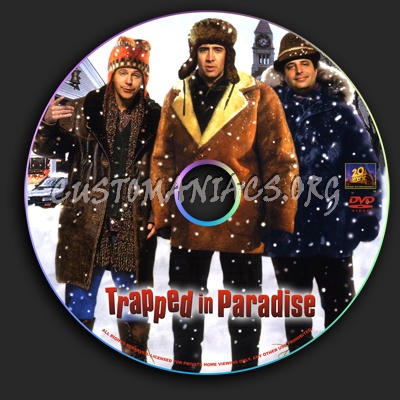 Trapped in Paradise dvd label