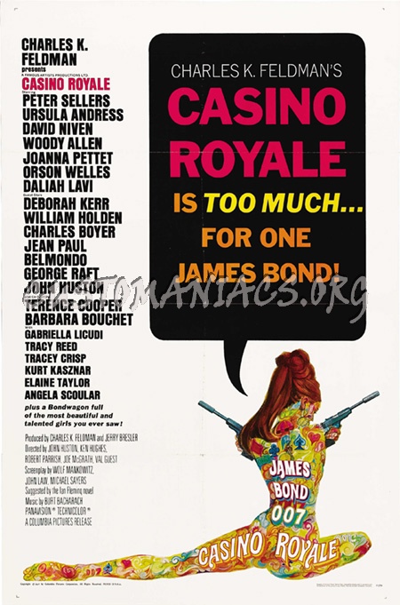 Casino Royale 1967 dvd cover