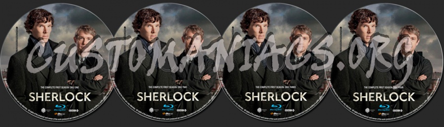 Sherlock Season 1 blu-ray label