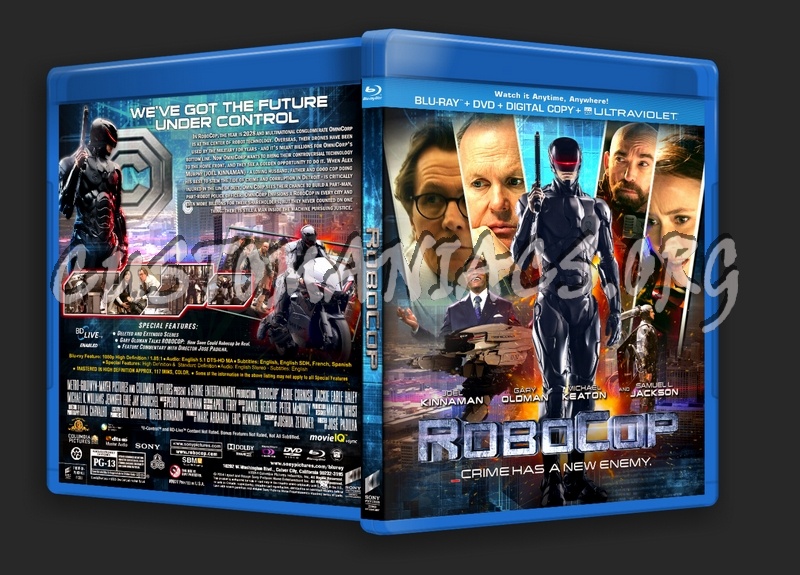 RoboCop (2014) blu-ray cover