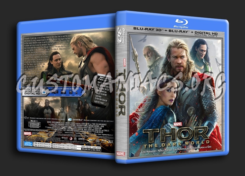 Thor The Dark World (2014) 2 Disc blu-ray cover