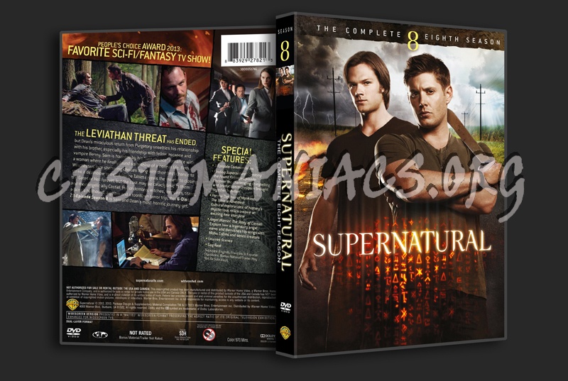 Supernatural Season 8 dvd cover