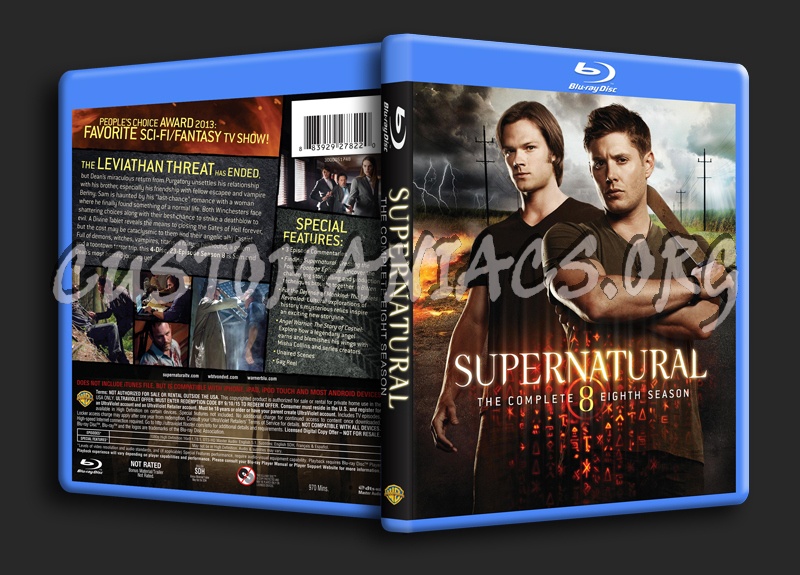 Supernatural Season 8 blu-ray cover