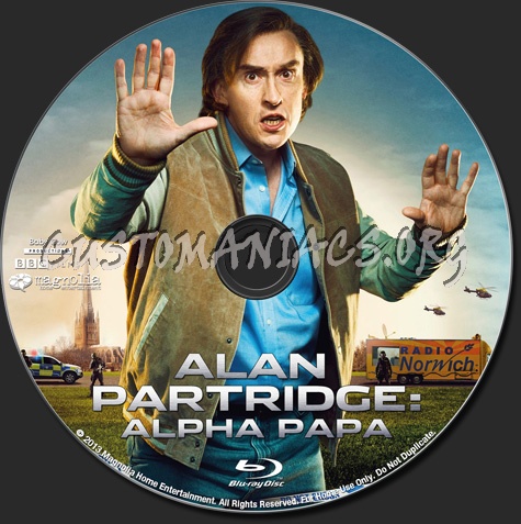 Alan Partridge: Alpha Papa blu-ray label