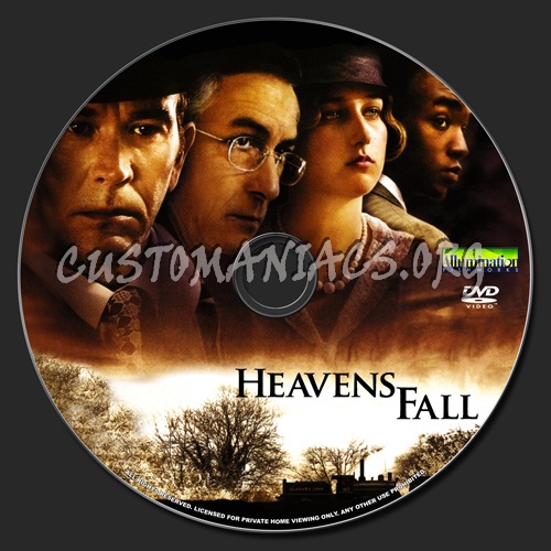 Heavens Fall dvd label