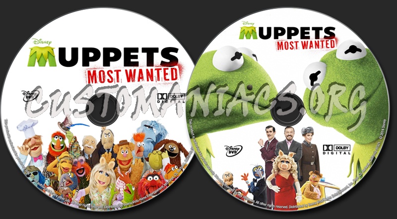 Muppets Most Wanted dvd label