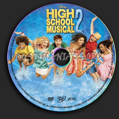 High School Musical 2 dvd label