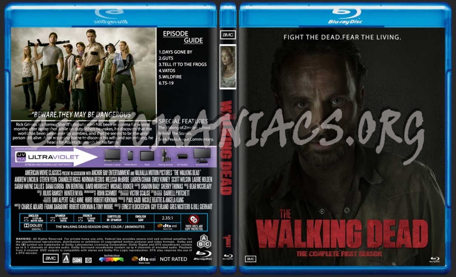 The Walking Dead 1-4 blu-ray cover