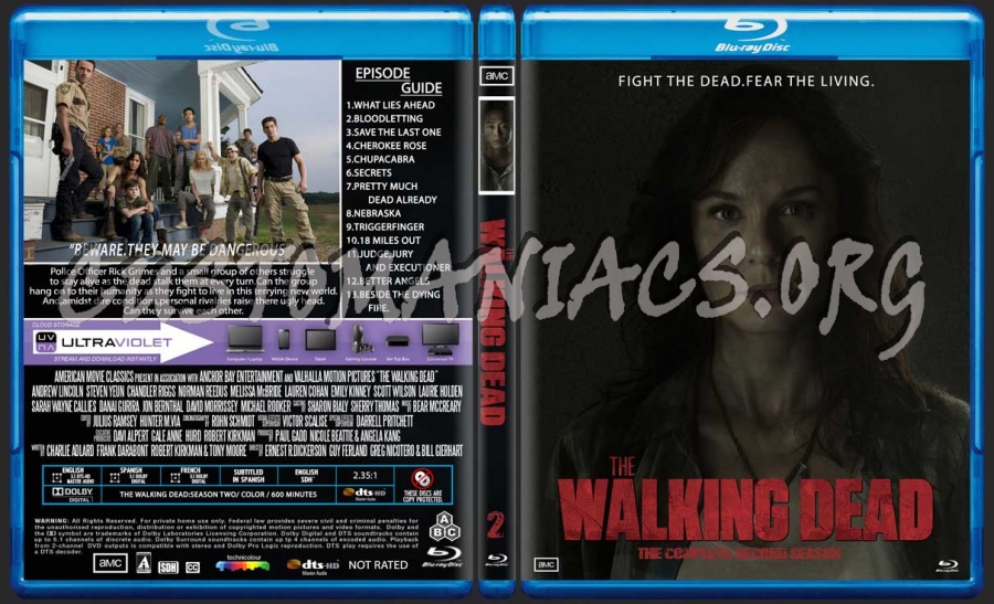 The Walking Dead 1-4 blu-ray cover