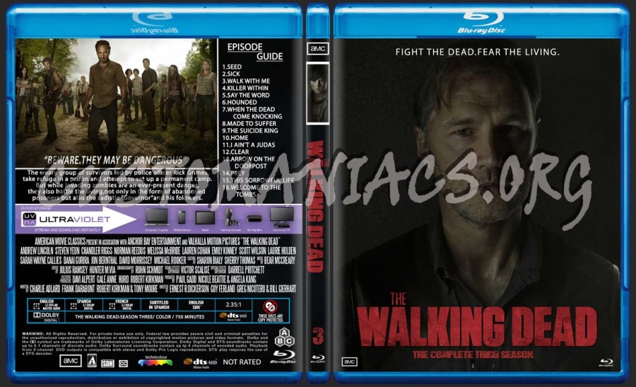 The Walking Dead 1-4 blu-ray cover