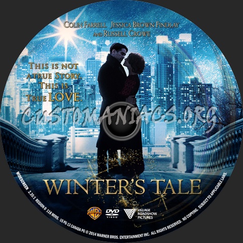 Winter's Tale (2014) dvd label