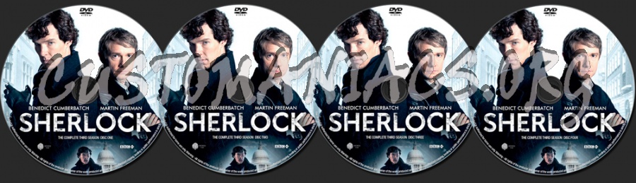 Sherlock Season 3 dvd label