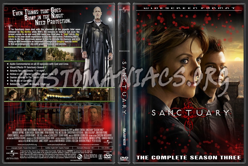 Sanctuary Season 03 dvd cover