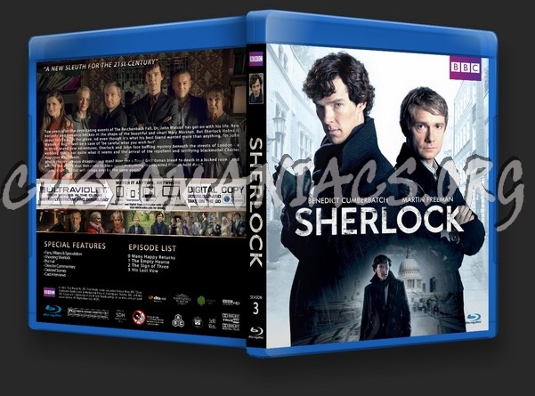 Sherlock Season 3 blu-ray cover