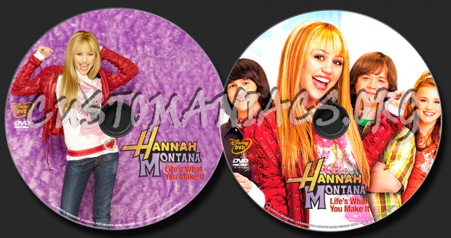 Hannah Montana: Life is What You Make It dvd label