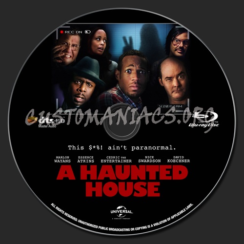 A Haunted House blu-ray label