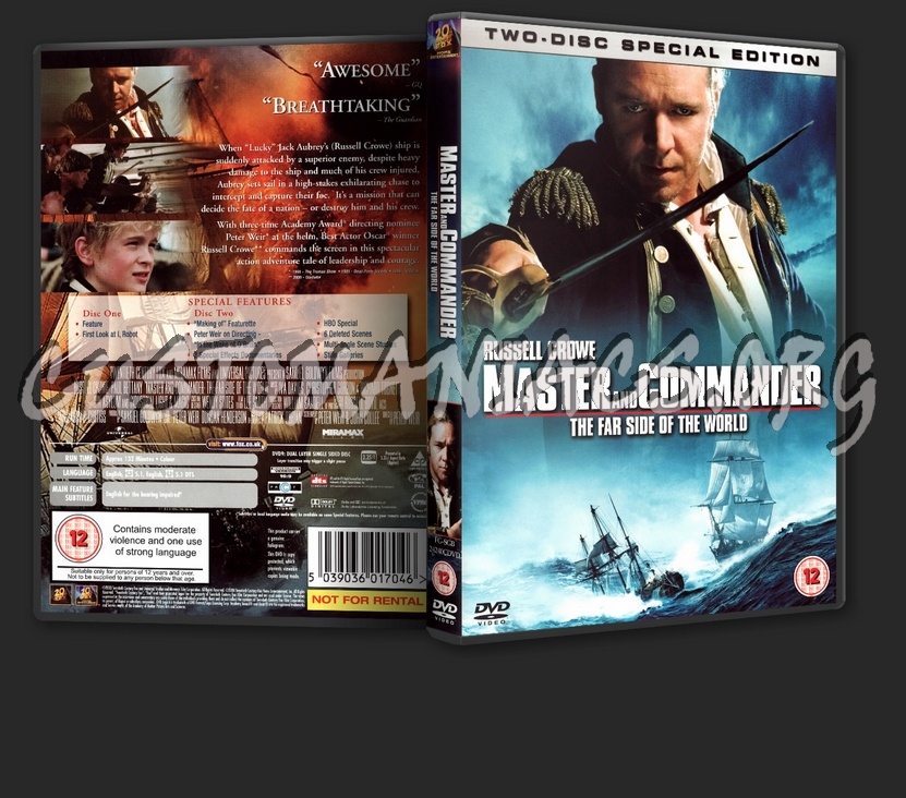 Master And Commander: The Far Side Of The World dvd cover