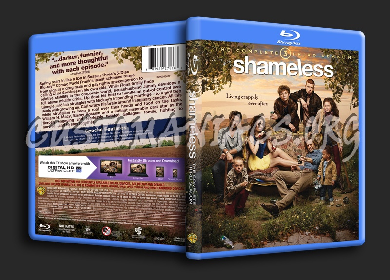 Shameless Season 3 blu-ray cover