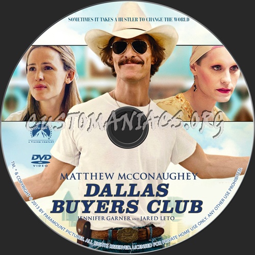 Dallas Buyers Club dvd label