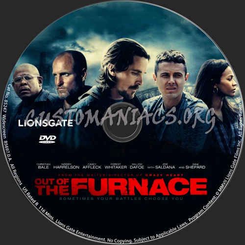 Out Of The Furnace dvd label